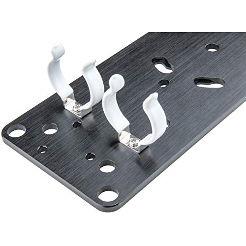 Image of Kupo Twist-Lock Mounting Plate for Two T12 or Kino Flo Lamps with Rubberized Spring Clips and 3 /8 inch Mounting Holes for Lighting Rigging (KG402012)