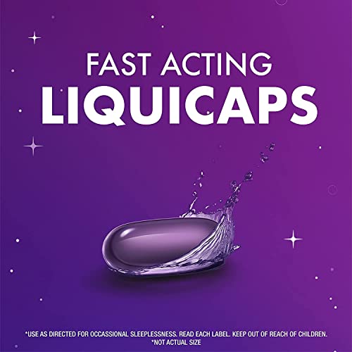 Image of ZzzQuil Vicks Nighttime Sleep Supplement LiquiCaps, 96 ct 96 Count (Pack of 1)