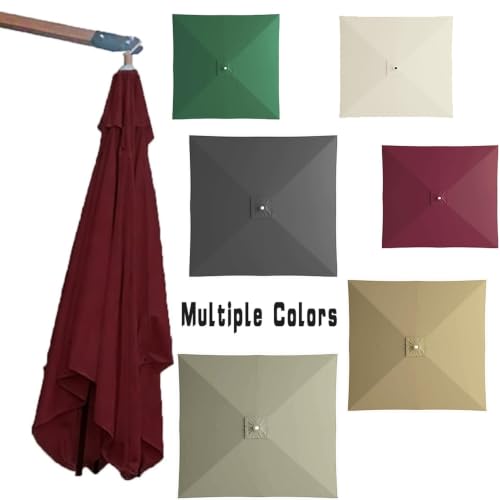 Toldo de Recambio para Parasol 2.5x2.5m Cuadrado Verde impermeable 5
