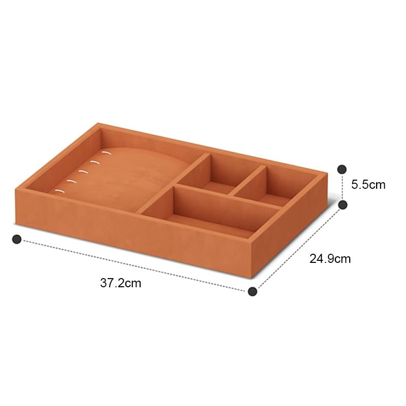 Plateau de rangement pour bijoux – Inserts de rangement empilables pour colliers, boucles d'oreilles et bagues – Boîte de rangement pour bijoux
