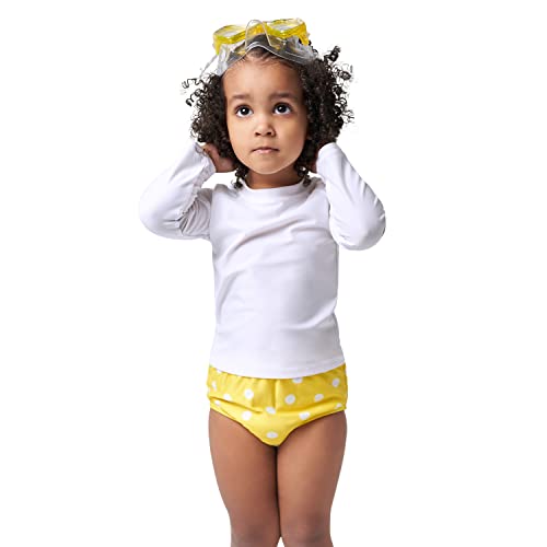 Image of Gerber Baby & Toddler Boys & Girls UPF 50+ Long Sleeve Rashguard Swim Shirt
