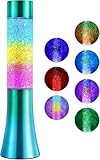 SENCU 13' Glitter Lamp, Color Changing Sparkles Leak-Proof Liquid Motion Lamp, Relaxing Night Light, Home Gaming Room Decor Decor Living Room Office Bedroom Lamps for Adults Teens