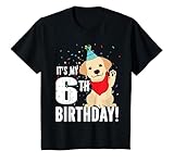 Photo Gallery bambino it s my 6th birthday dog puppy lover (ragazzi) 6 anni maglietta Photo Gallery bambino it s my 6th birthday dog puppy lover (ragazzi) 6 anni maglietta