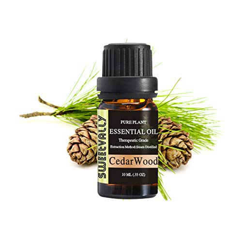 10ML Cedarwood Essential Oil 100% Pure Natural Undiluted Therapeutic Grade Perfect for Aromatherapy, Relaxation, Skin Therapy Cleaning