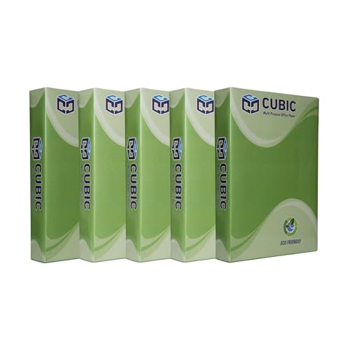 Image of Cubic Multipurpose White Copier Paper 70 GSM - A4 | 500 Papers per Ream | 5 Reams