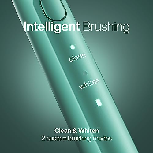 Image of Aquasonic Icon ADA-Accepted Rechargeable Toothbrush | Magnetic Holder & Slim Travel Case | 2 Brushing Modes & Smart Timers | Gentle Micro-Vibrations (Mint)