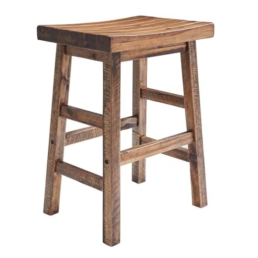 Durango Industrial Wood Bar Stool