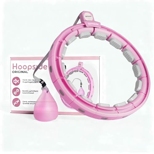 Gymside Hoopside Pro Original - Leiser Smart Hula Hoop, Fällt Nicht...