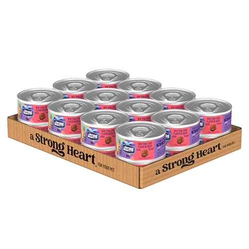 A Strong Heart Wet Dog Food, New York Strip Flavor in Gravy - 5.5 oz Cans (Pack of 24), Made in The...