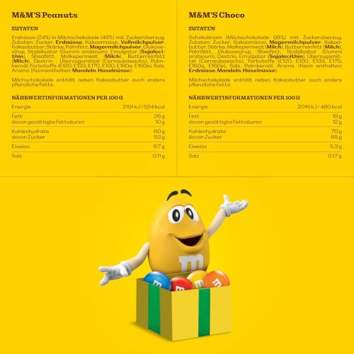 M&M'S & Friends Adventskalender mit M&M'S, Bounty, Mars, Milky Way, Snickers und Twix I 361 g Süßigkeiten zum Verschenken und für Weihnachten