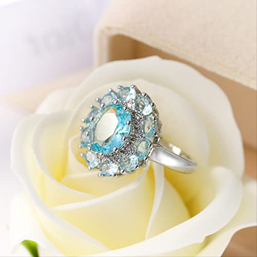 Anneau fine bijoux topaze une alliance durable sans ternissement