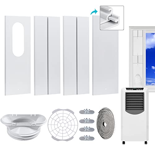 2023 Upgraded Universal Portable Air Conditioner Window Vent Kit for 5.