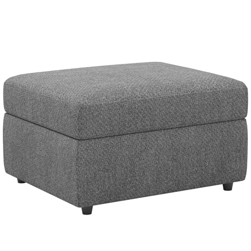 Belffin Storage Ottoman Module for Modular Sectional Sofa, Armrest Module for Sectional Sleeper Sofa Bed, Light Grey Ottoman Light Grey