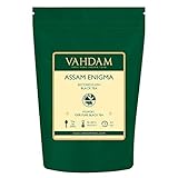 VAHDAM, Assam Enigma Second Flush (50 Cups) | RICH, MALTY Assam Tea Loose Leaf | 100% PURE ASSAM BLACK TEA Loose Leaf | Black Tea Leaves with GOLDEN TIPS | Brew as Hot, Iced Tea or Latte | 3.53oz