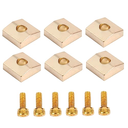 CORHAD 2セットエレキギター用 ロックナットクランプ ネジ付き 交換用ストリングロック ギターアクセサリー