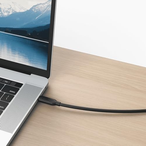 Cable USB-C a USB-C 4.3 pies, 40 Gbps, 8K, 240W - Compatible Thunderbolt