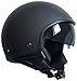 Jethelm Helm Motorradhelm Rollerhelm Chopperhelm mit Sonnenblende RALLOX 710 schwarz/matt (S, M, L, XL) Größe L