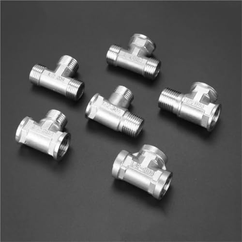 Accesorios de tubería de acero inoxidable 1/2 m-m-m para válvula de ángulo a tope termo 4