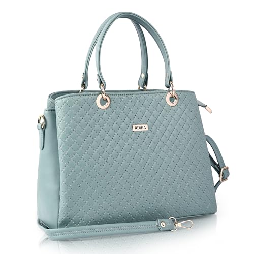 Image of ADISA quilted handbag shoulder bag for women and girls with detachable sling belt (AD4077)