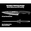 BRODARK Knife Set, Damascus Kitchen Knife Set with Block, 9 Pieces Sharp Professional Japanese Chef Knives with Ergonomic Full-Tang ABS Handle for Home, Restaurant -Christmas Gift, Dark Horse Series