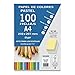 Produktbild DOHE 30195-100-Blatt-Packung A4 Papier, 80 g, Verschiedene Pastellfarben