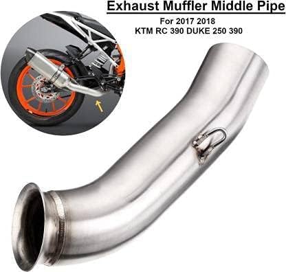 Image of Exhaust Muffler Mid Bend Pipe Compatible with KTM RC 390, Duke 125, Duke 250, and Duke 390 | Durable Performance Bike Silencer Connector