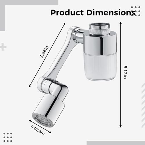 Filtro de grifo flexible para eliminar salpicaduras y limpiar zonas difíciles 3