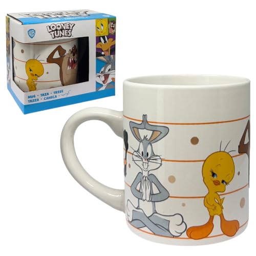 CARTOON Caneca de cerâmica Looney Tunes modelo mug tigela de pequeno-almoço 237 ml para crianças