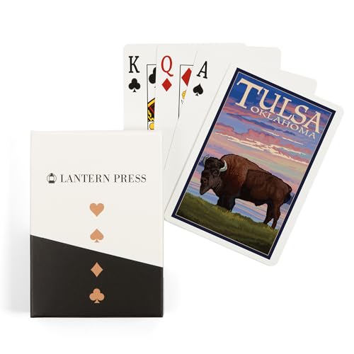 Baraja de Cartas de Poker Lantern Press Tulsa Oklahoma