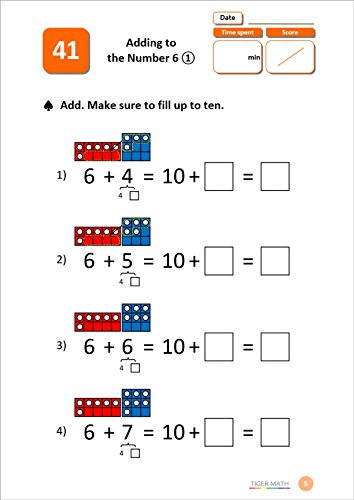 Tiger Math Level B - 2 for Grade 1 (Self-guided Math Tutoring Series - Elementary Math Workbook) - Image 7