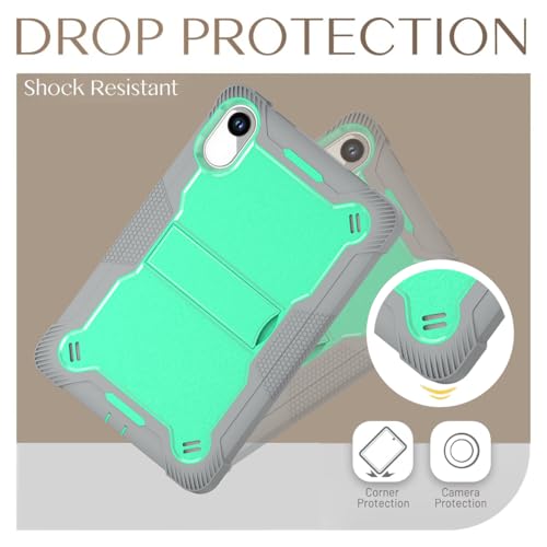 Image of ProElite Cover for Xiaomi Redmi Pad 2 11 inch Case, Rugged Shockproof Heavy Duty Back Case Cover for Xiaomi Redmi Pad 2 11 inch, Mint Grey
