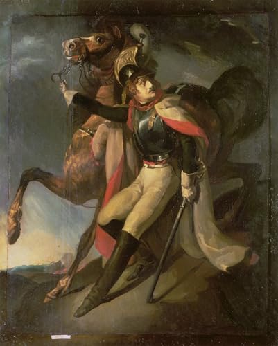 Tableau Cuirassier blessé Géricault habillage mur vide poster décoration chambre 60x90