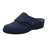 Flexible Laufsohle Finn Comfort Pantolette Andermatt darkblue/Wollfilz, Größe 42