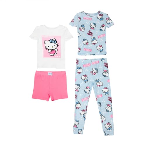 Komar Kids Hello Kitty Current Mood 4-Piece Girl's Pajama Set