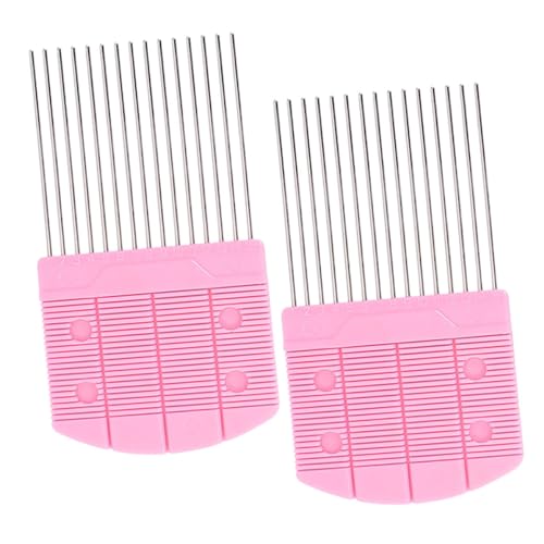Gogogmee 2Pcs Paper Quilling Comb Tool Durable Teeth Portable Design for Crafting for DIY Paper Quilling Projects and Creative Weaving Patterns