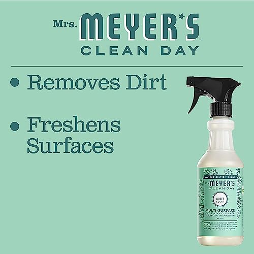 Image of Mrs. MEYER'S CLEAN DAY Multi-Surface Everyday Cleaner Mint Scent, 16 Fl Oz (Pack of 6)