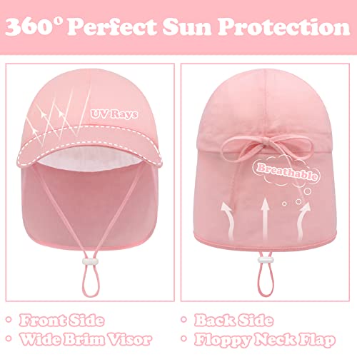 Baby Hats 6-12 Months Baby Baseball Cap Baby Girl Sun Hat Infant Baseball Cap Baby Girl Hats Baby Ball Cap Baby Swim Hat Light Pink #TOP1
