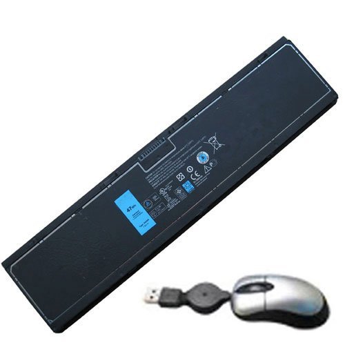 amsahr E7440-05 ersättande batteri för Dell E7440, 34GKR, T19VW, 909H5, G0G2M (47Wh, 7,6 V, 4-cells) – storlekar mini optisk mus svart