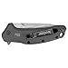 Kershaw Link Gray Aluminum Blackwash Tanto Knife (1776TGRYBW) with SpeedSafe Assisted Opening, 3.25 In. 420HC Stainless Steel Blade, Liner Lock, Flipper, Reversible Clip; 4.8 oz.
