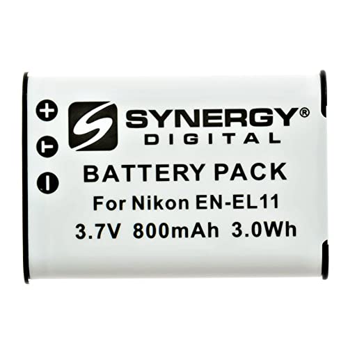 Synergy Digital Sdenel11 Rechargeable Lithium-Ion Ultra High Capacity Battery Pack (3.7V 800Mah) Replacement For Nikon En-El11 Battery For Nikon Coolpix S550, Coolpix S560 #TOP3