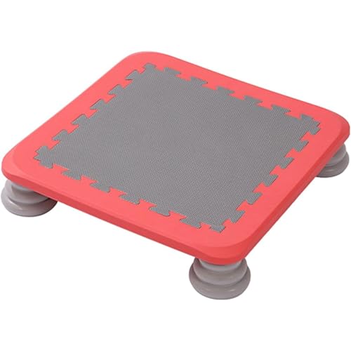 Mini trampolín para niños pequeños, tabla de rebote cuadrada con base antideslizante, equipo de entrenamiento de integración sensorial para autismo, carga máxima de 220 libras para niños y niñas