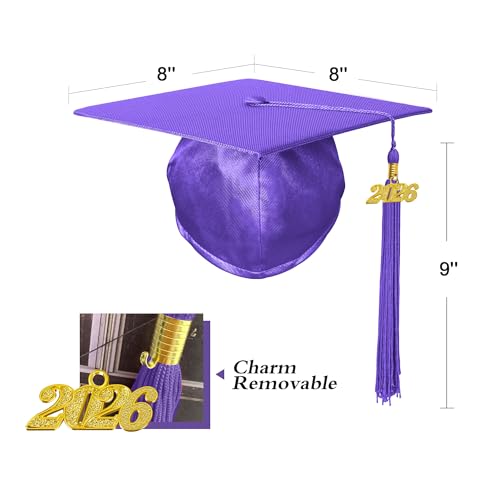 Image of Shiny Preschool Kindergarten Graduation Cap Gown Set for Kids With 2026 2025 Tassel Charm