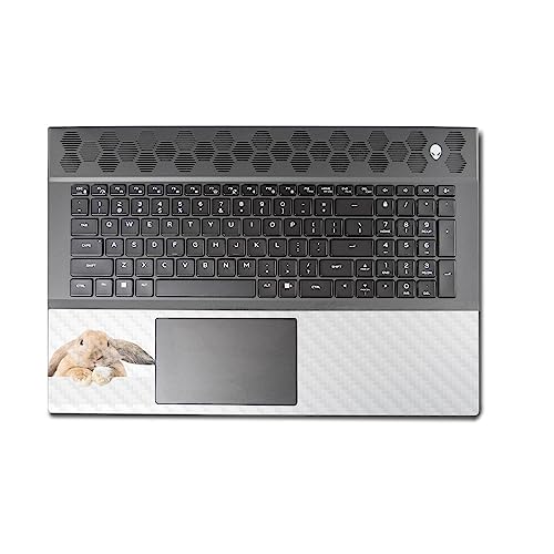 Image of MightySkins Carbon Fiber Skin Compatible with Alienware M18 R1 (2023) Full Wrap Kit - Lop Bunny | Protective, Durable Textured Carbon Fiber Finish | Easy to Apply & Change Styles | Made in The USA