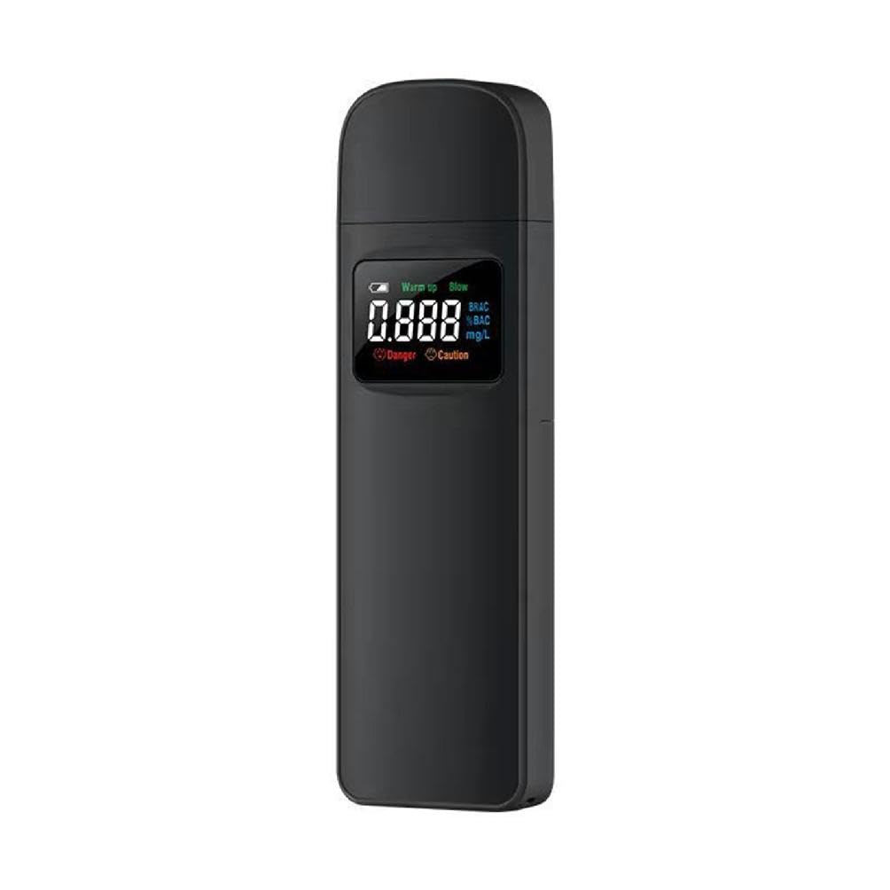 ANXPTIME Professional Portable Detector Breath Tester with LCD Digital Display Screen Breathalyzer Analyzer High Accuracy Detector Breath in Air Strips for Car Breathalyzer Breastmilk Drinks