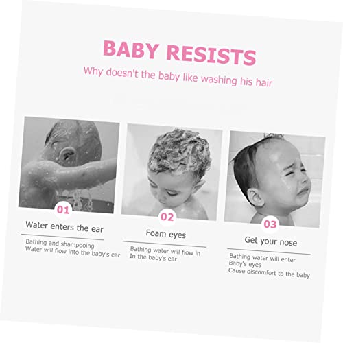 Beatifufu 3 Pecas Boné De Shampoo De Bebê Viseira De Banho De Bebê Banho Do Bebê Chapéu De Banho Cri