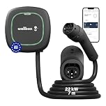 Wallbox Pulsar Max, Chargeur pour Véhicules Électrique (22 KW, Type 2, Wi-FI, Bluetooth, OCPP, Intérieur/Extérieur, 7m, Installation Facile), Noir