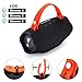 NUHFUFA Silicone Hand Strap for JBL Xtreme 4/3/2 Speaker, Portable Carrying Strap with Aluminium Screws Anti-Slip and Skin-Friendly(Orange)
