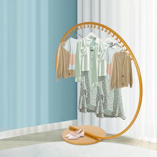 kunghei 59 Inch retail Display Clothing Rack, Metal Garment Rack, Freestanding Coat Rack, Clothes Display Rack for Bedrooms, Living Rooms, Boutique Clothing Stores