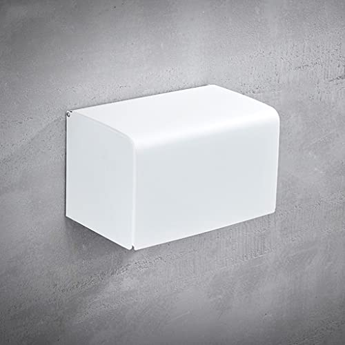 Ensemble d'accessoires de salle de bain blanc mat avec porte-serviettes et brosse