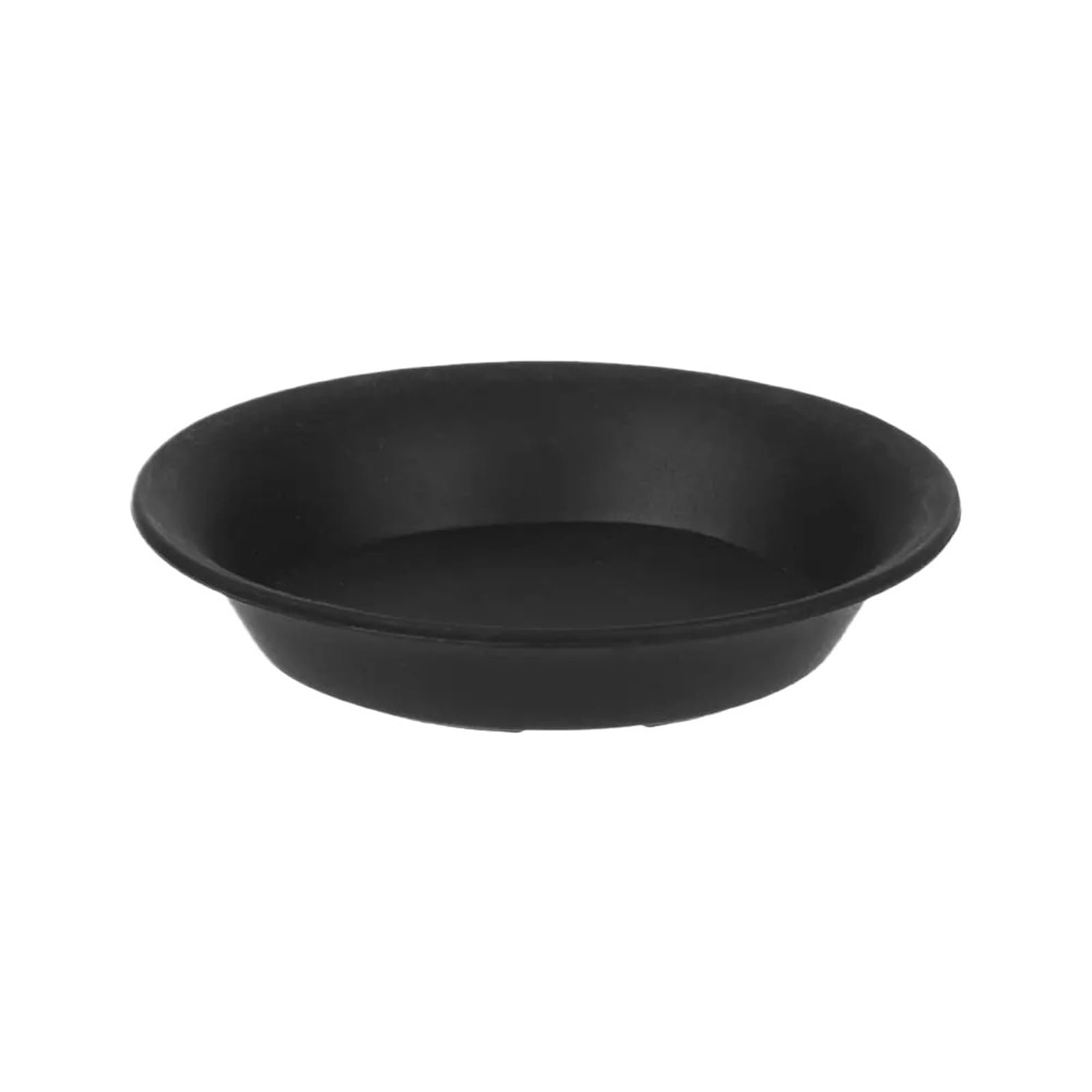 YILWPV 20Pcs Round Drip Trays Plant Saucer Garden Flower Pot Indoor Outdoor Plastic Tray Saucers Home Decor(Black-7x5cm)